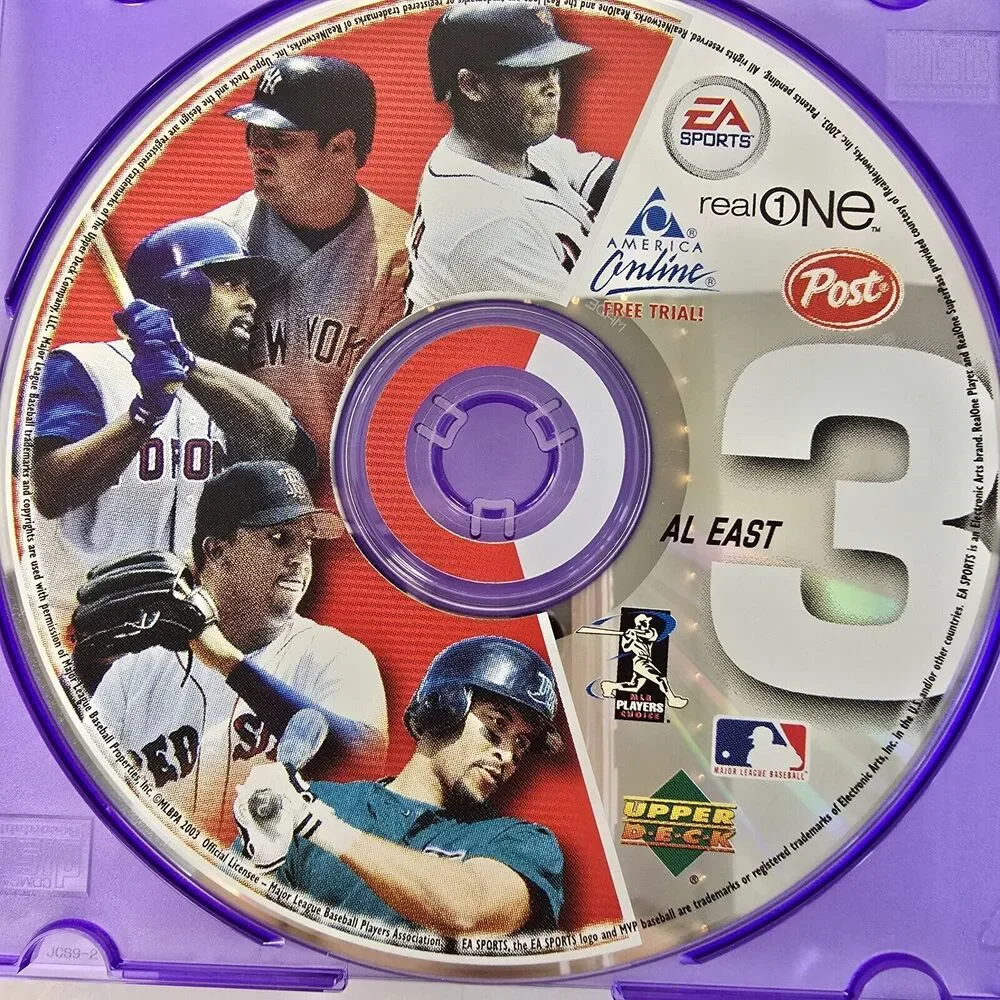 2003 UPPER DECK POST CEREAL CD ROM AL East, NL East, NL West SPORTS MLB PC Games
